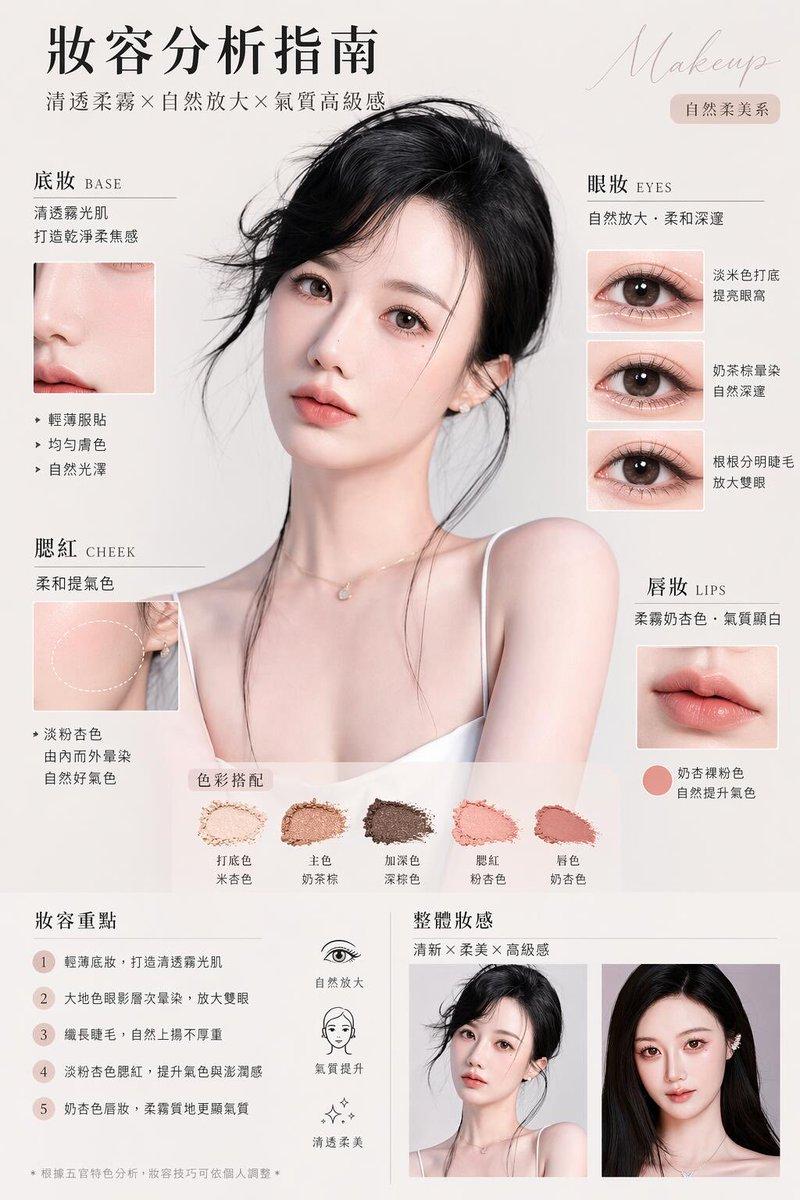 奢华妆容分析海报