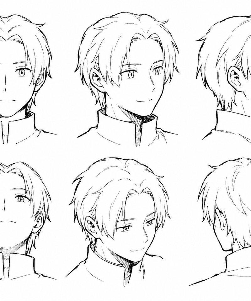 漫画男性发型参考图