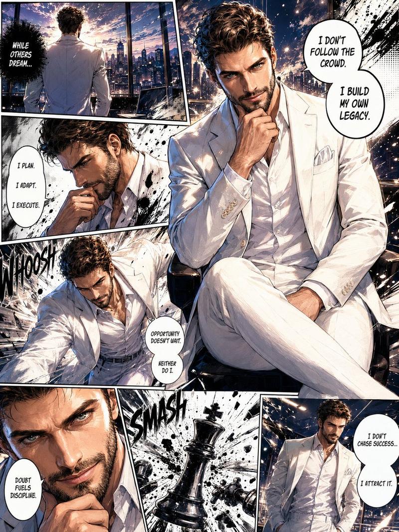 全页漫画插图
