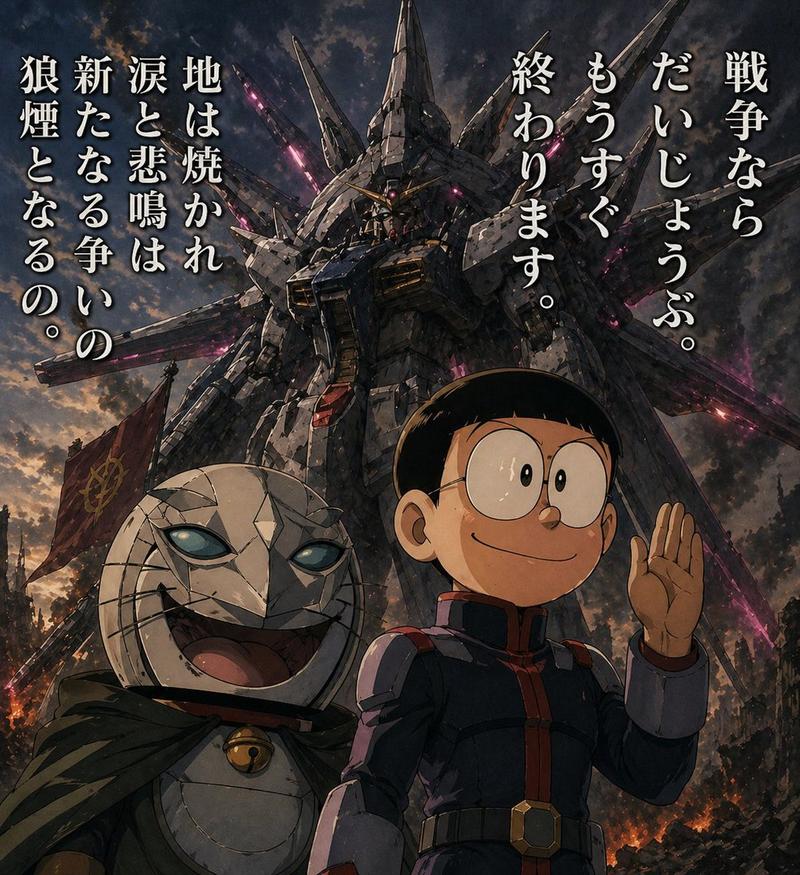 将漫画分镜转化为末日机甲海报
