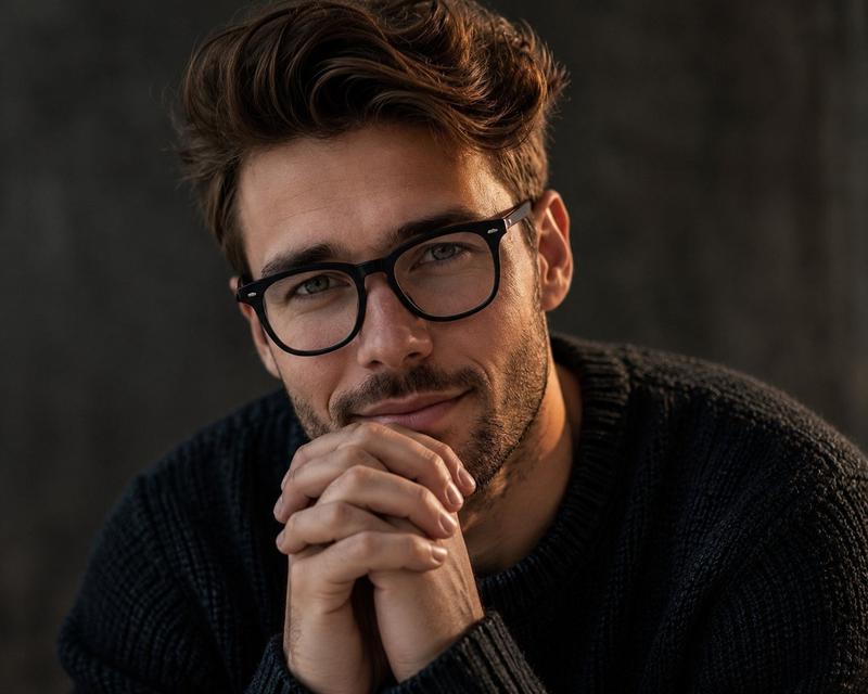 Masculine Contemplative Editorial Portrait