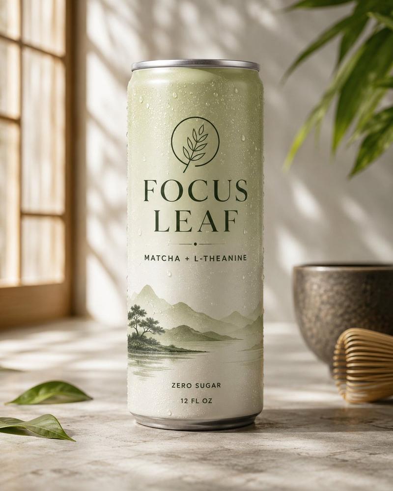 高端抹茶饮品包装样机