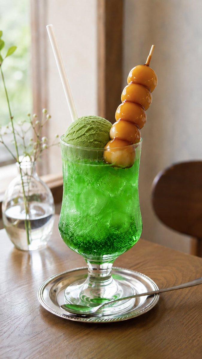 抹茶冰淇淋甜点替换