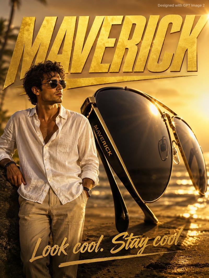 Maverick Aviator Lifestyle Poster