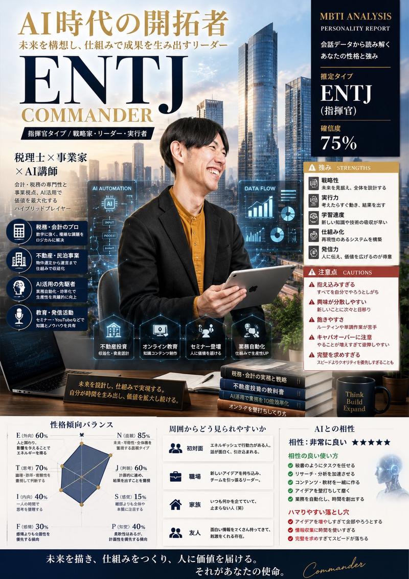 MBTI 人格特质卡片海报