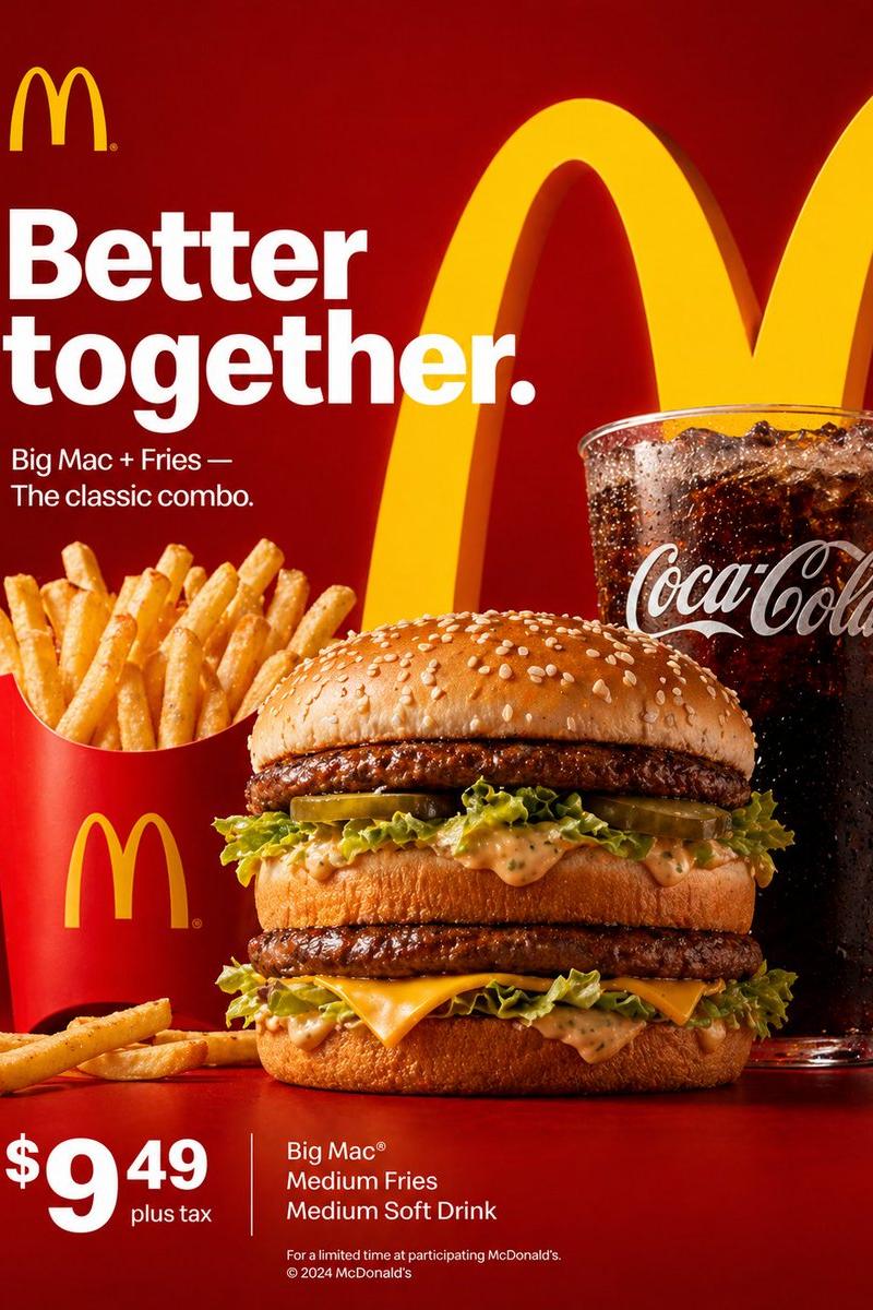 McDonald's 广告提示词