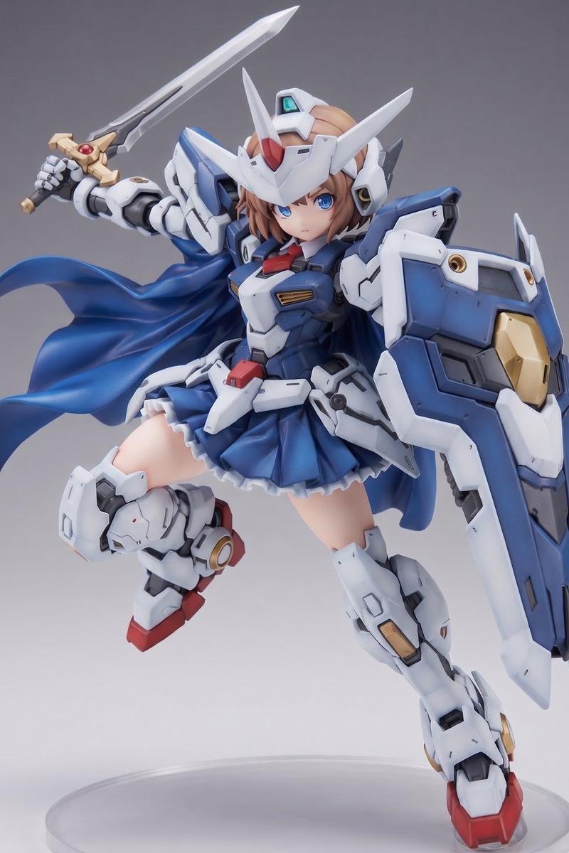 机甲少女手办产品渲染