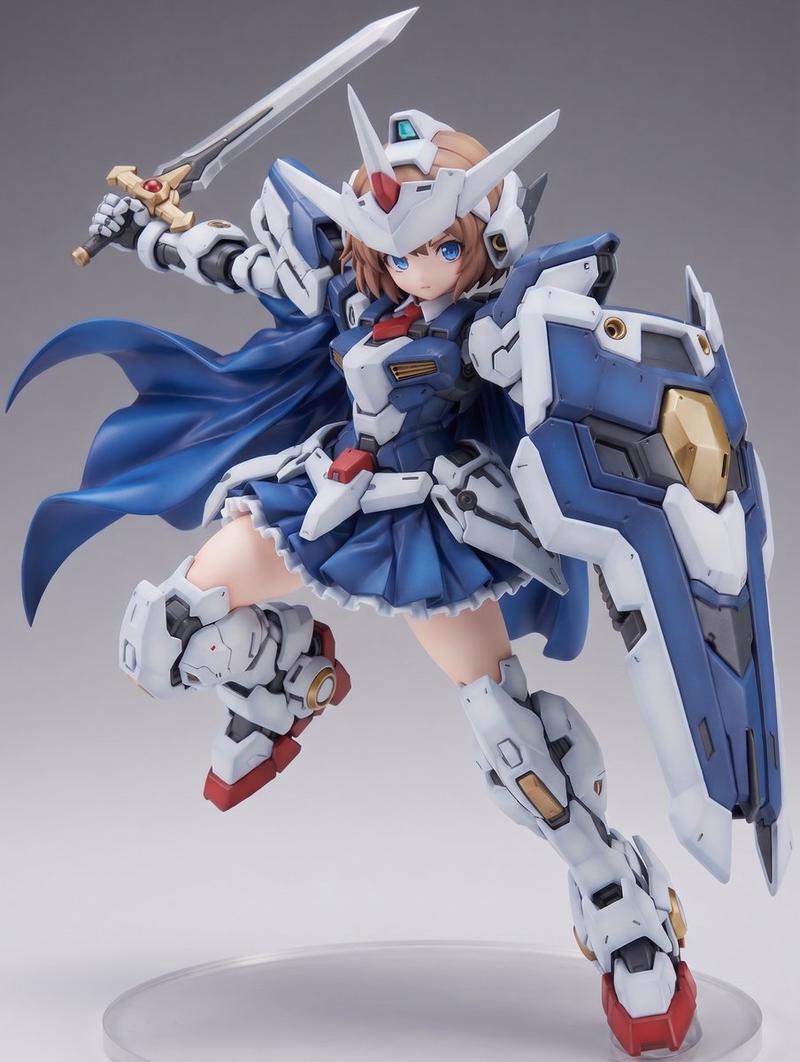 机甲少女手办产品渲染