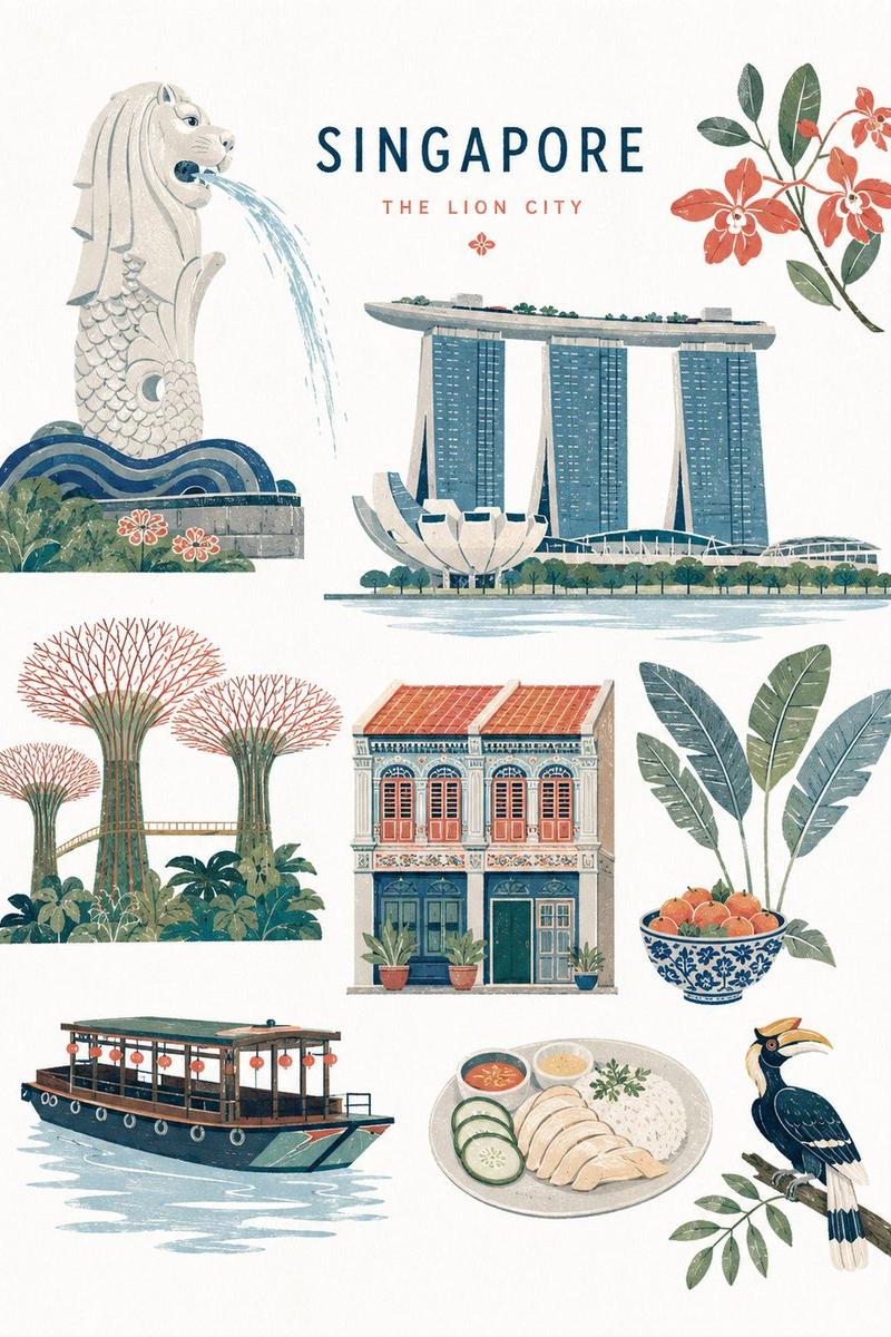 中世纪风格编辑插画