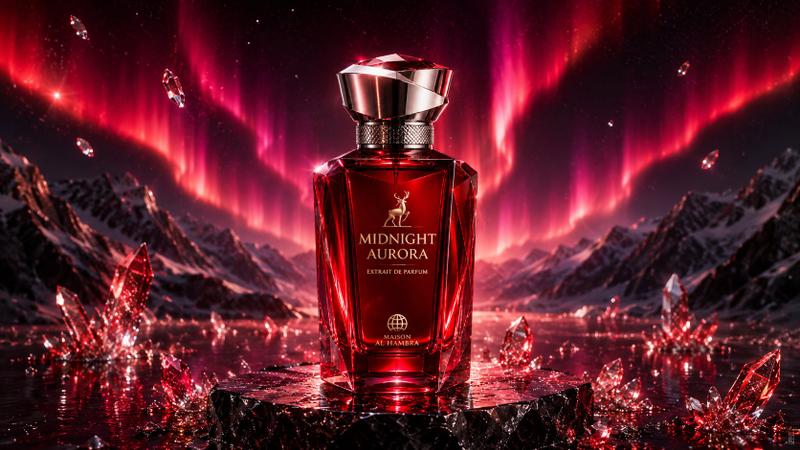 Midnight Aurora 奢华香水广告