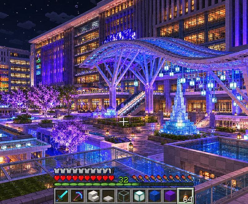 Minecraft 夜间广场改造