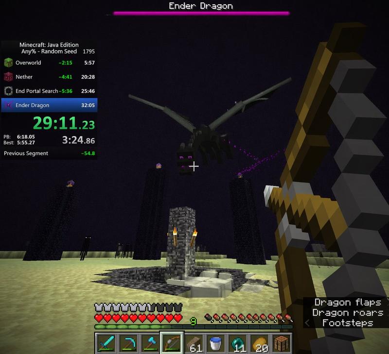 Voxel Speedrun HUD 截图