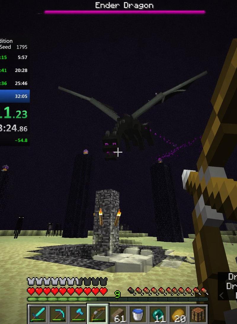 Voxel Speedrun HUD 截图