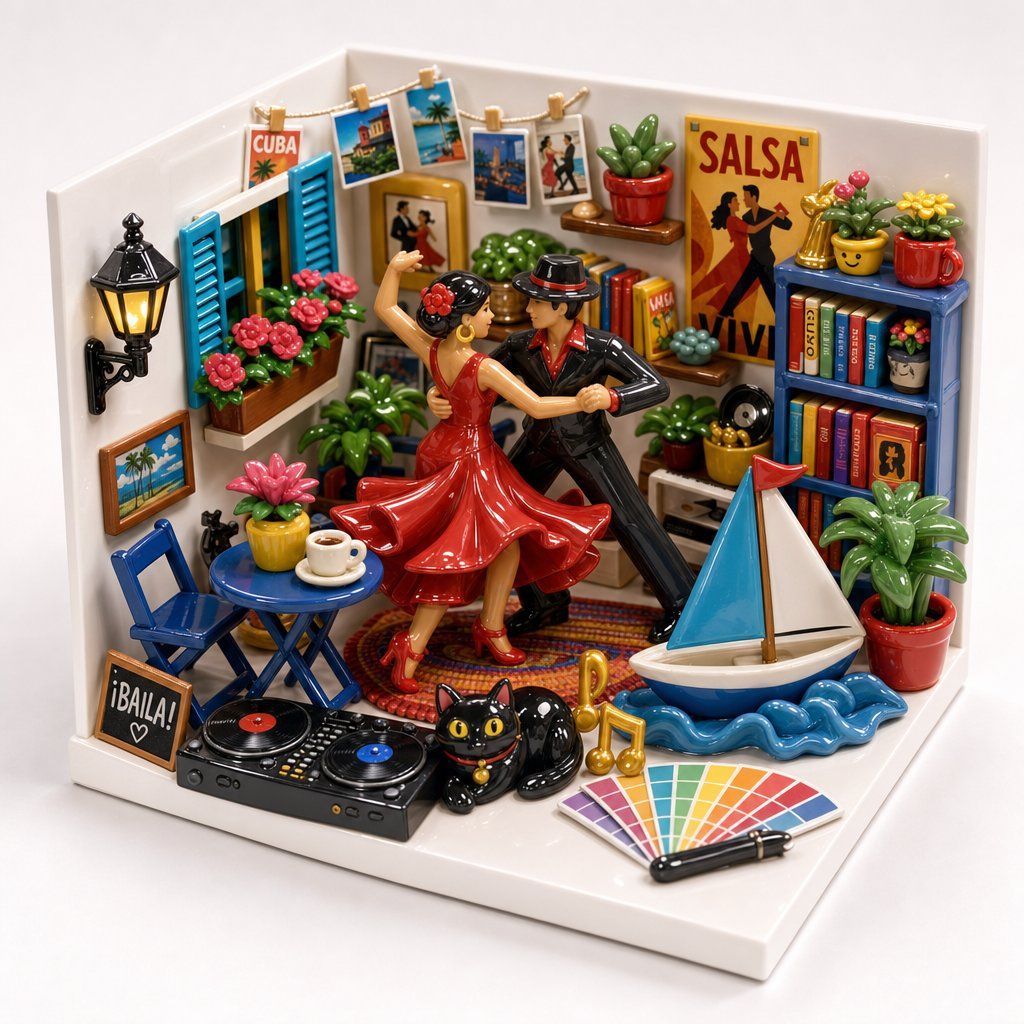Miniature Salsa Box Garden Diorama