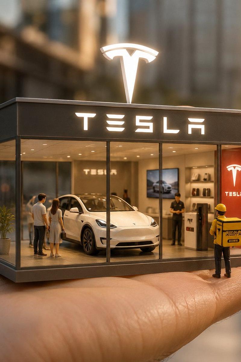 超现实微缩 Tesla 展厅