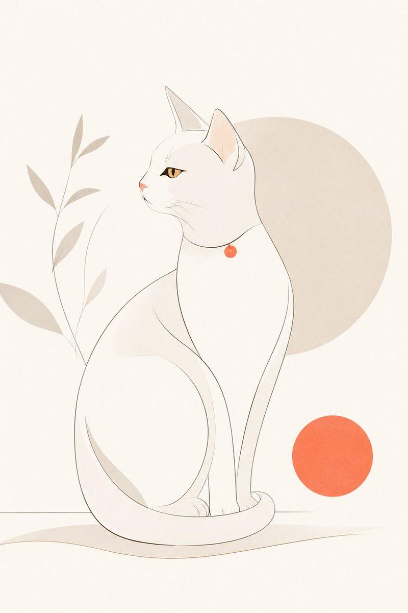 极简现代杂志插画风格