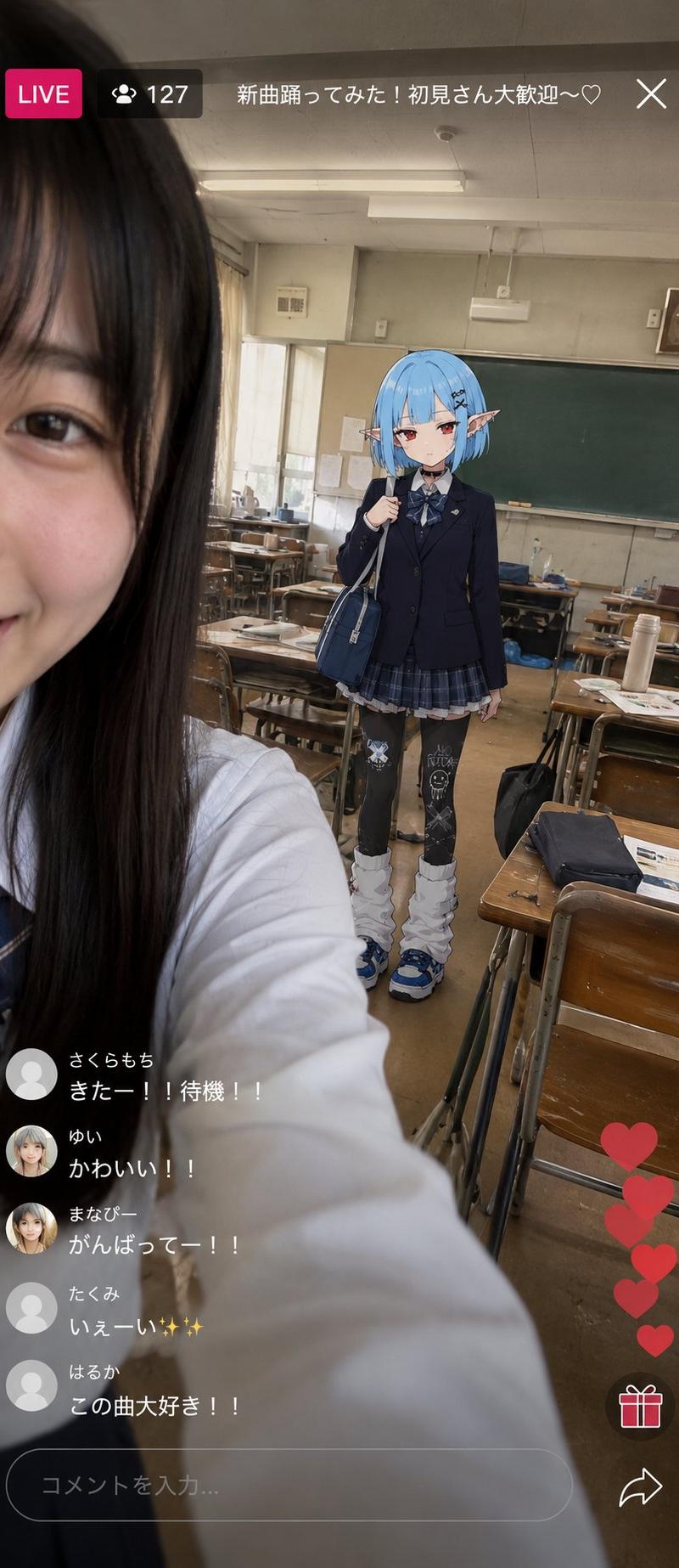 Mixed Reality Anime LIVE Stream