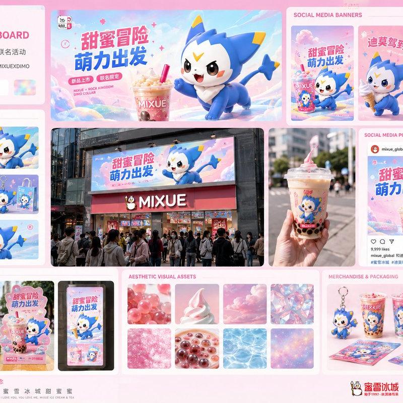蜜雪冰城 × 迪莫联名活动项目