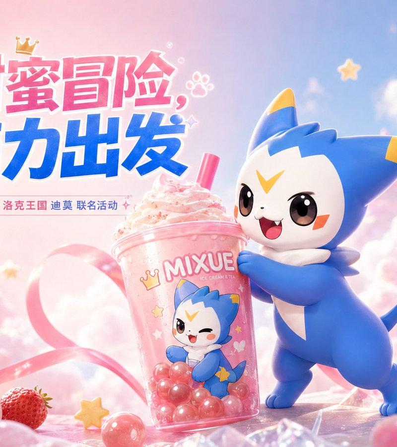 MIXUE 迪莫糖果王国海报