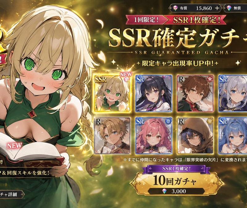 Mobile Game Gacha UI Design