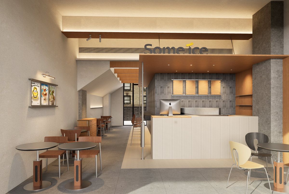 Modern Dessert Cafe Interior