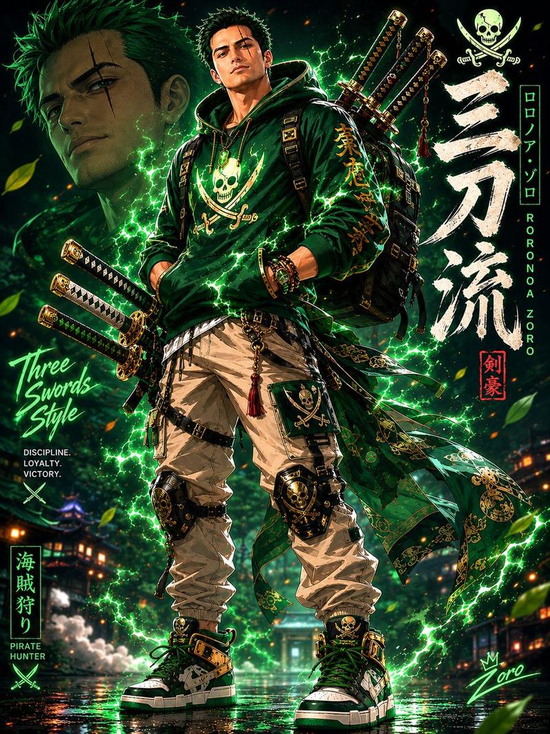 现代街头风动漫剑客