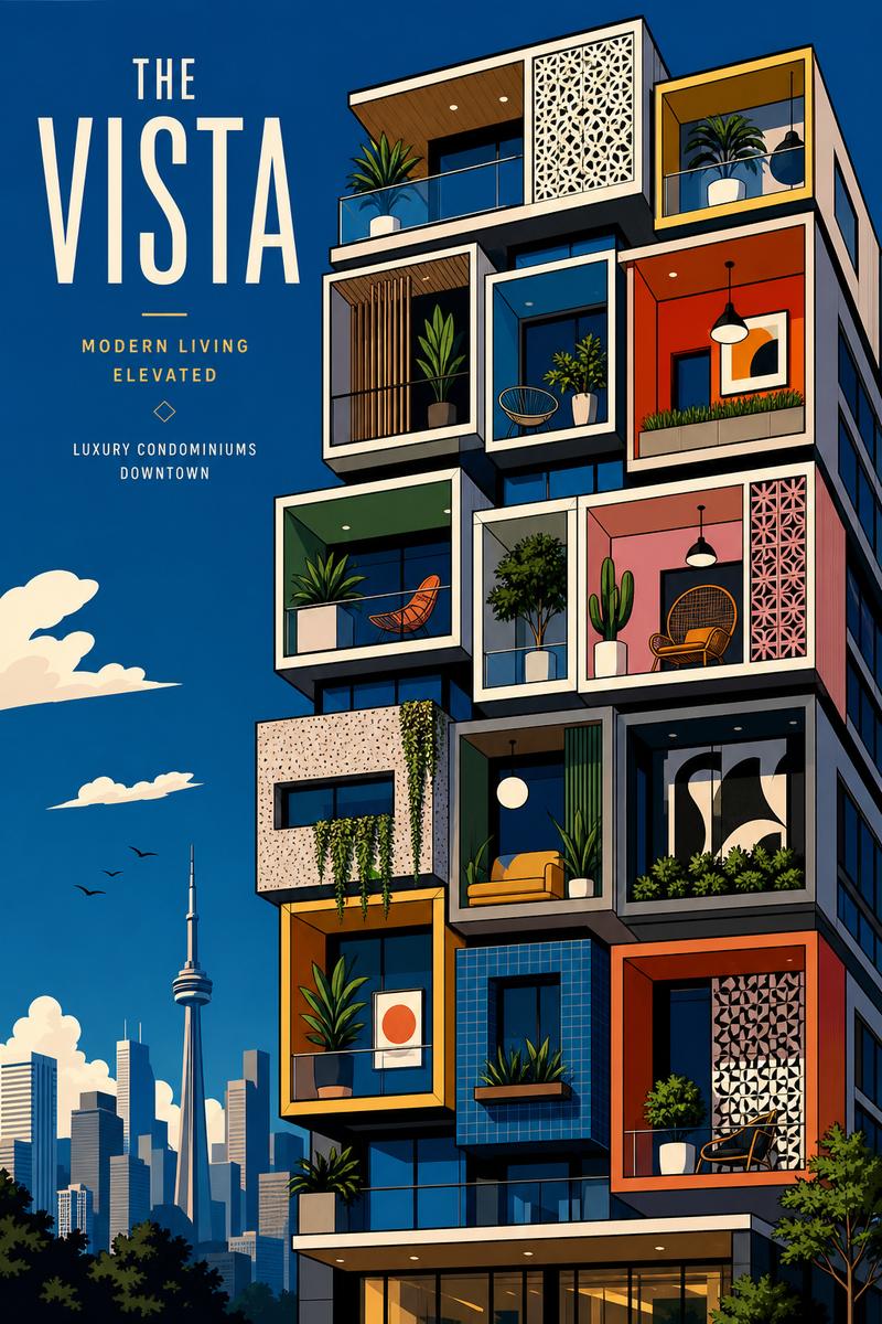 Vista 模块化公寓海报