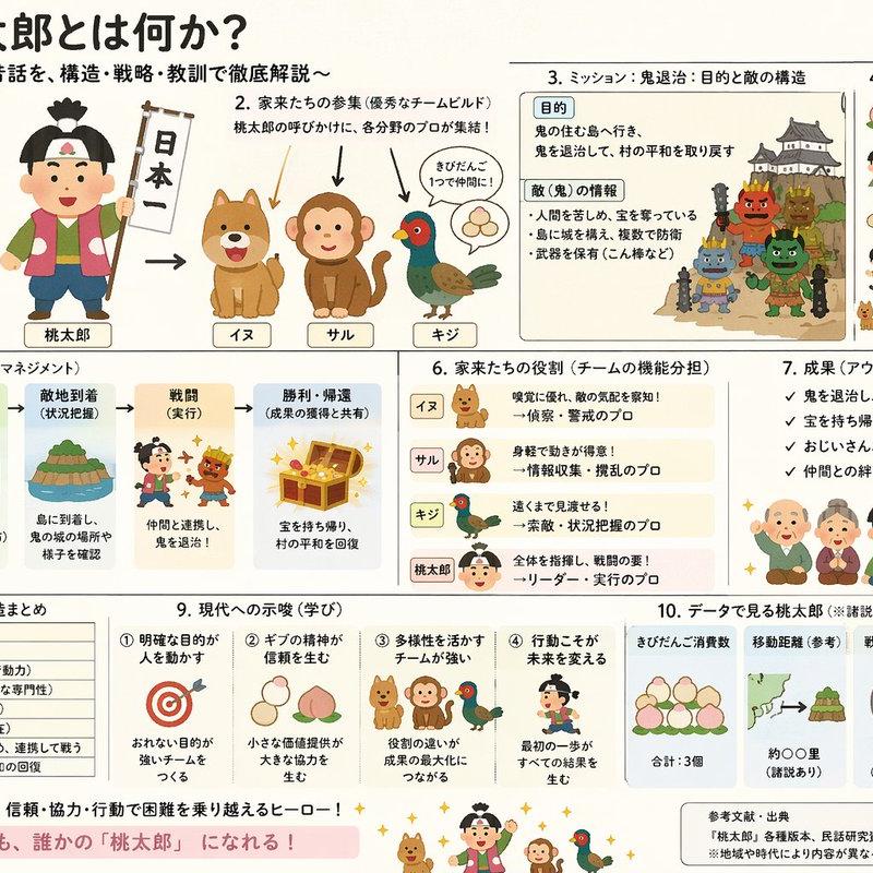 混合风格的桃太郎讲解 Slides