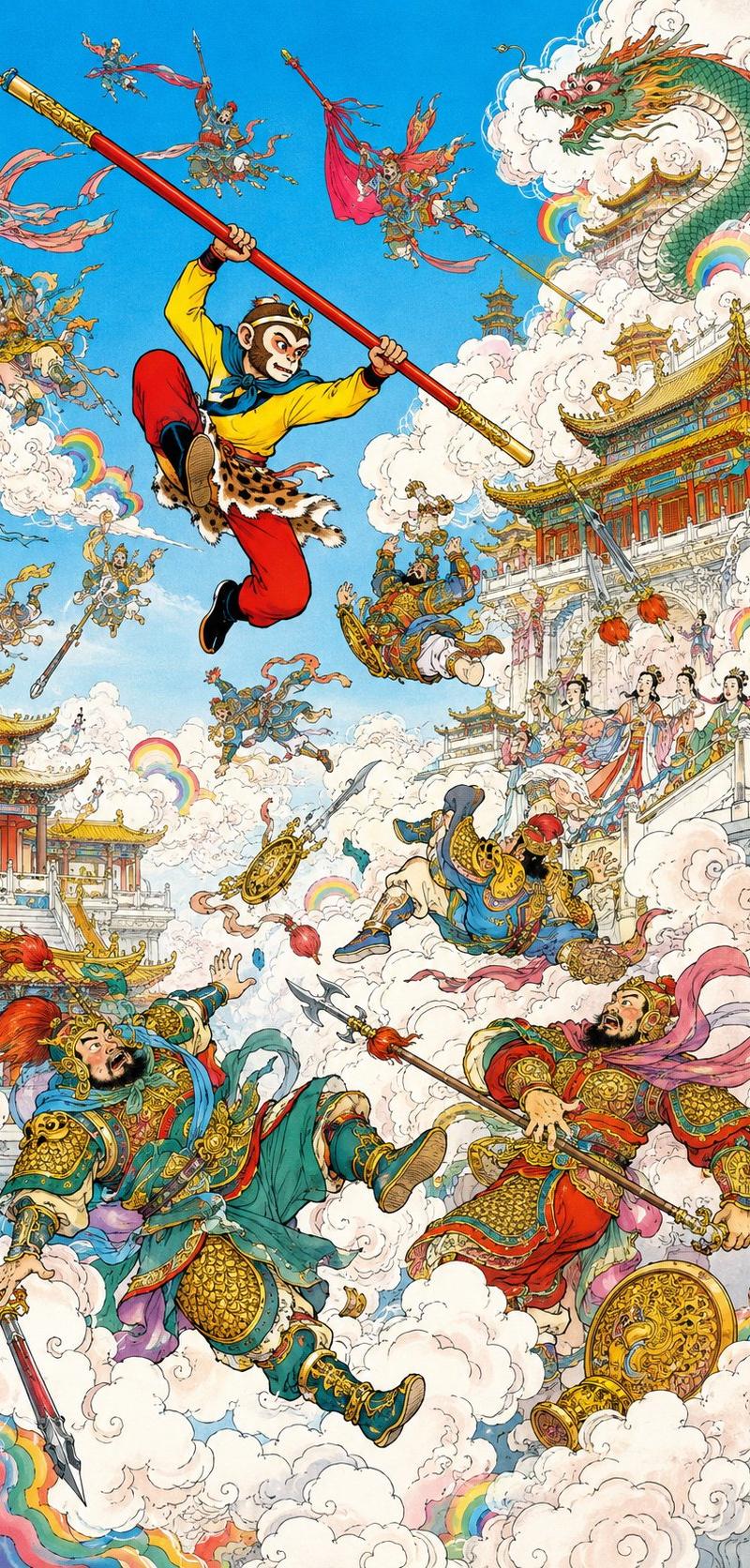 孙悟空大闹天宫插画
