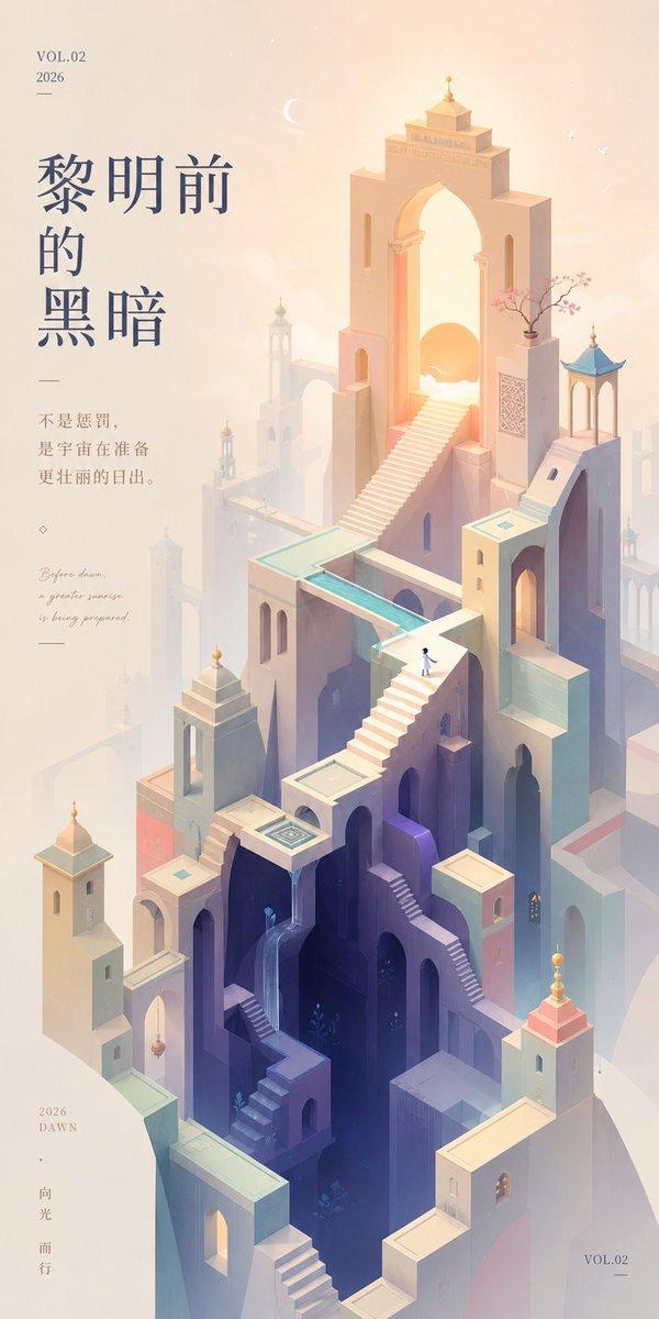 纪念碑谷黎明语录壁纸