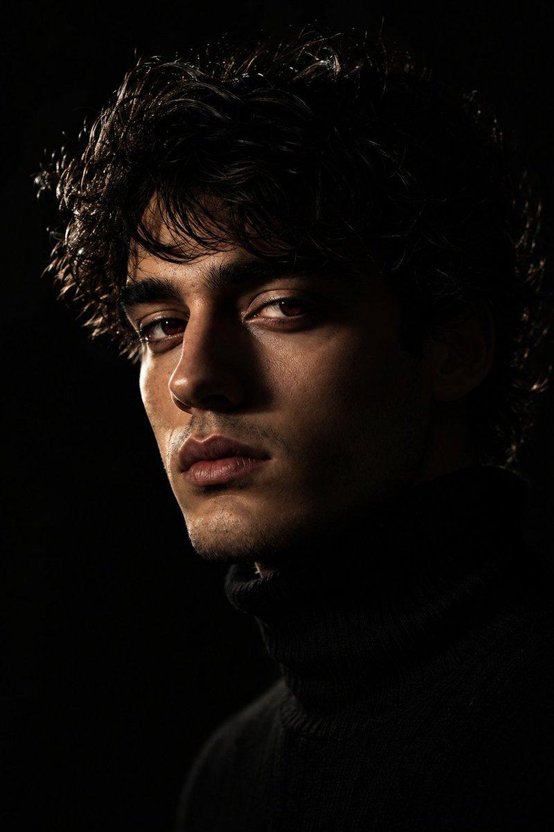 Moody Chiaroscuro Studio Portrait