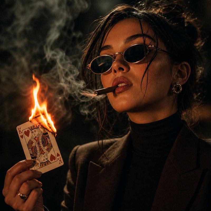 情绪化黑色电影风格肖像