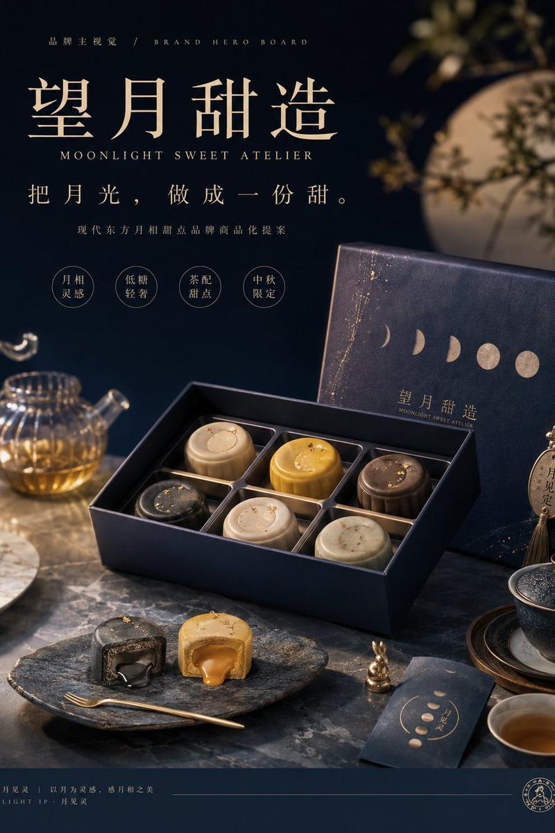 Moon Phase Mooncake 品牌主视觉项目