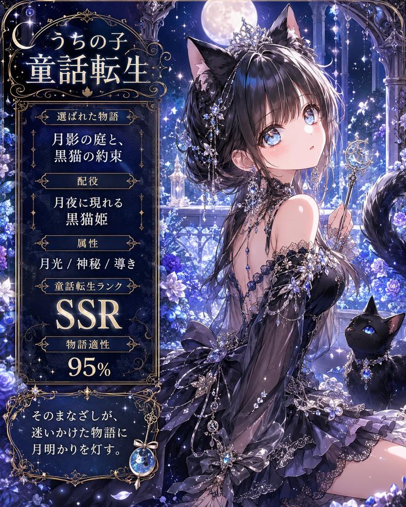 月影猫公主童话卡牌