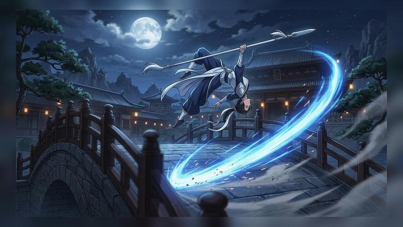 月下动漫长枪武者