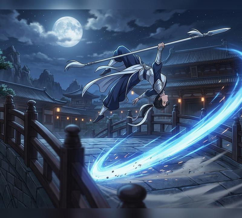 月下动漫长枪武者