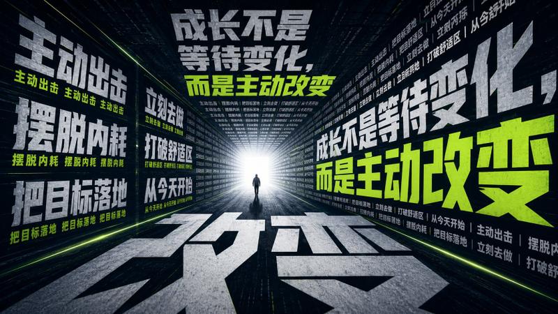 励志排版长廊