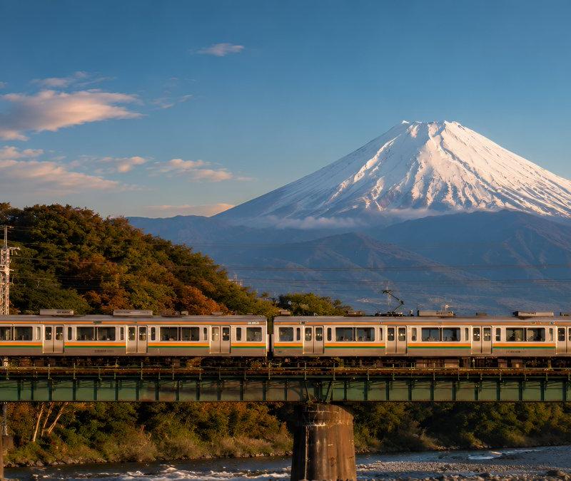 富士山列车壁纸