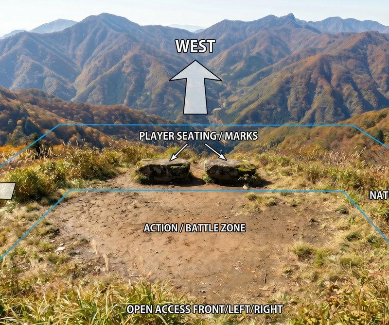 山地位置标注示意图