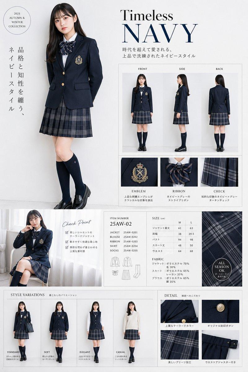 奢华海军风校服产品目录