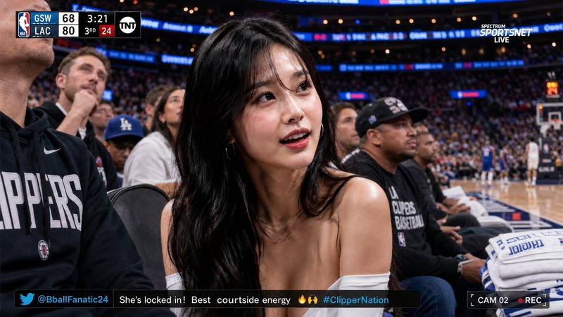 NBA 场边转播截图