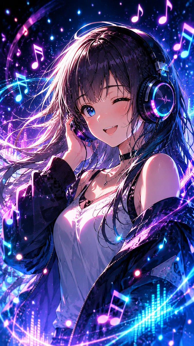 霓虹动漫 DJ 女孩