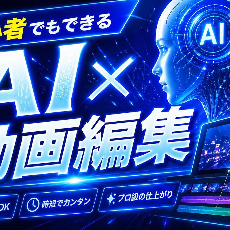 霓虹蓝 AI 视频剪辑缩略图