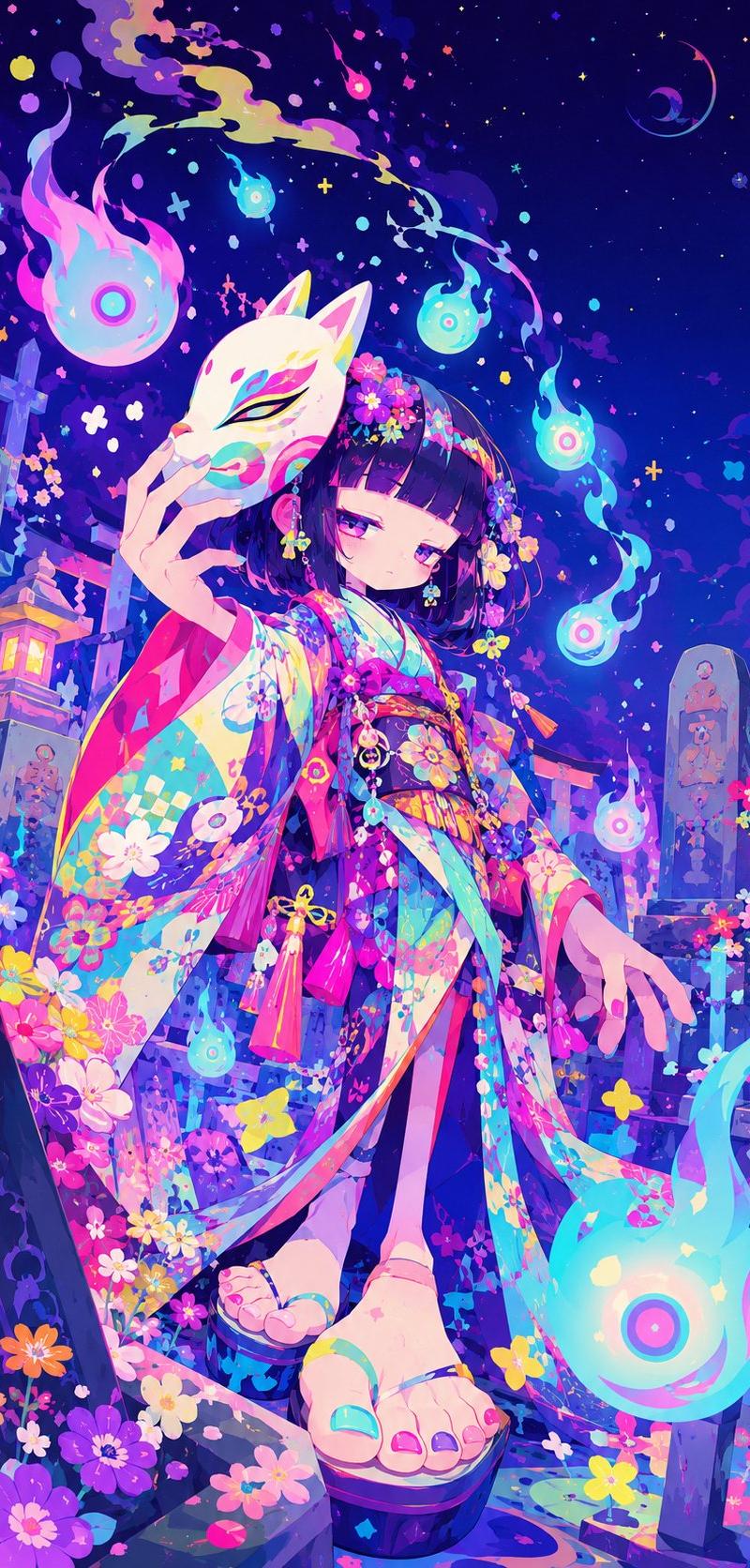 霓虹狐狸巫女