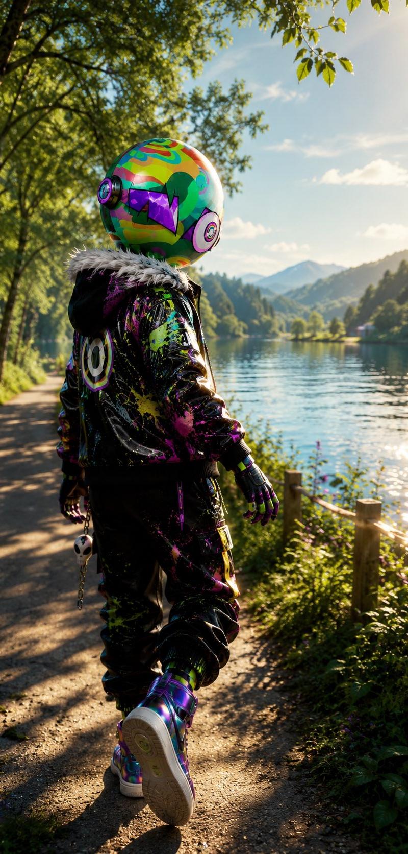 Mountain Lake 霓虹机器人漫步者