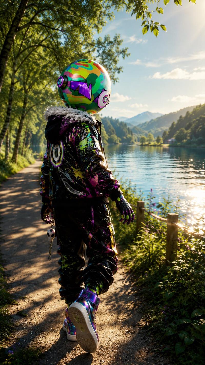 Mountain Lake 霓虹机器人漫步者