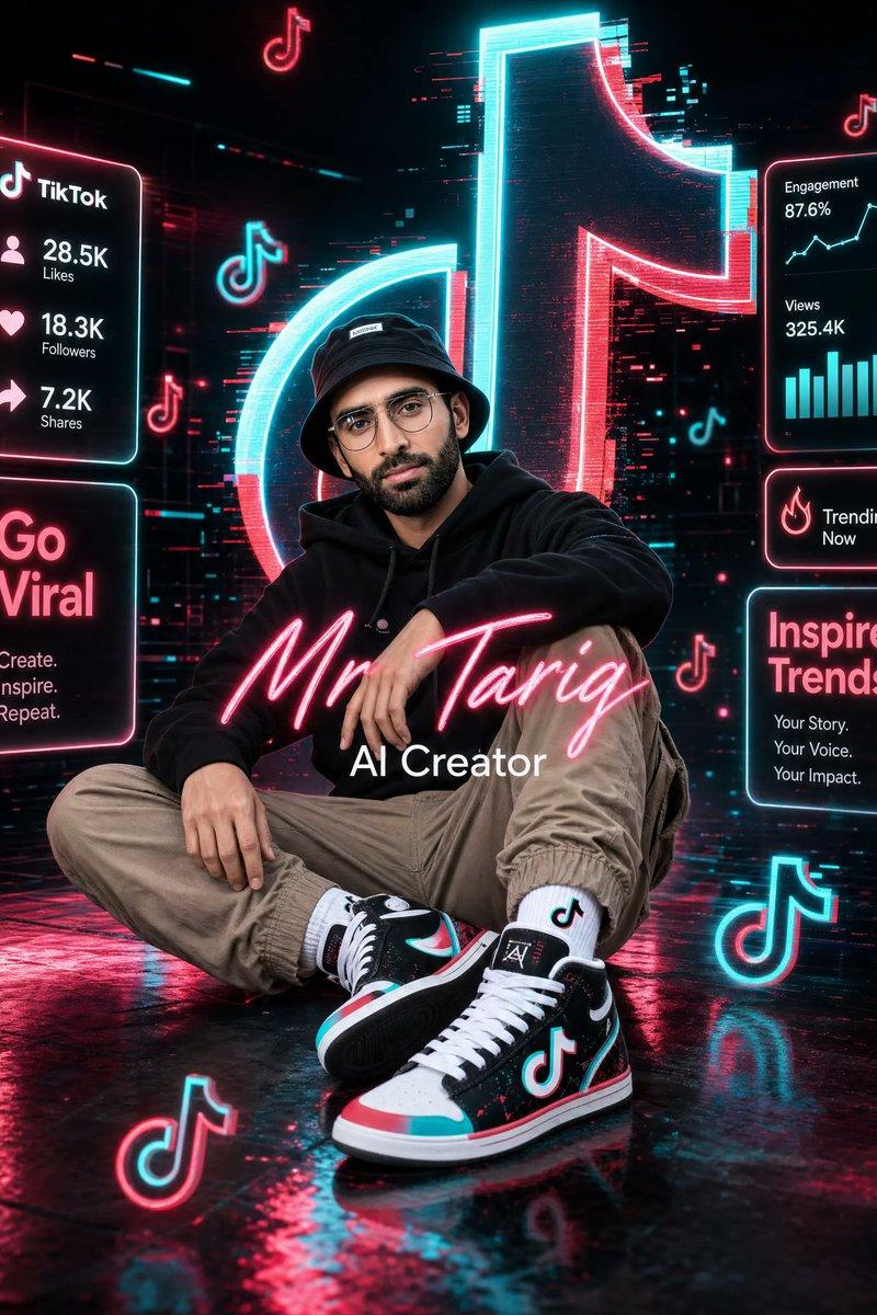 Neon TikTok AI Creator 海报