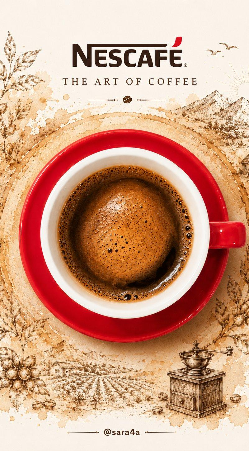 NESCAFÉ 咖啡地图海报