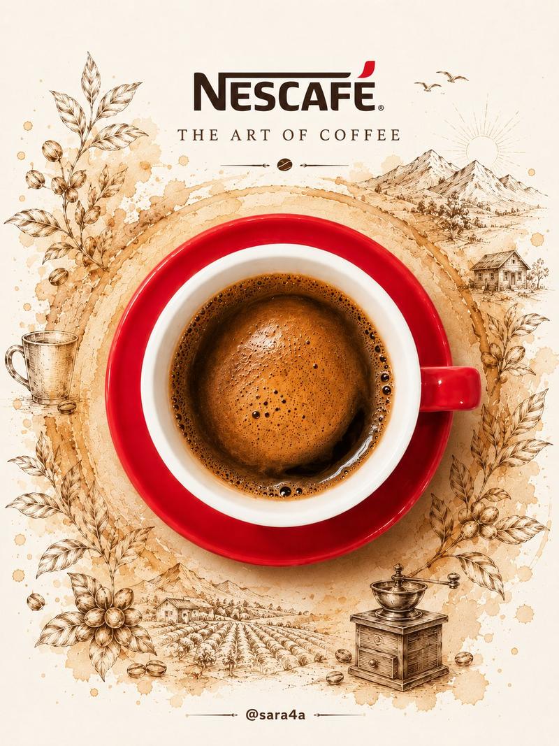 NESCAFÉ 咖啡地图海报