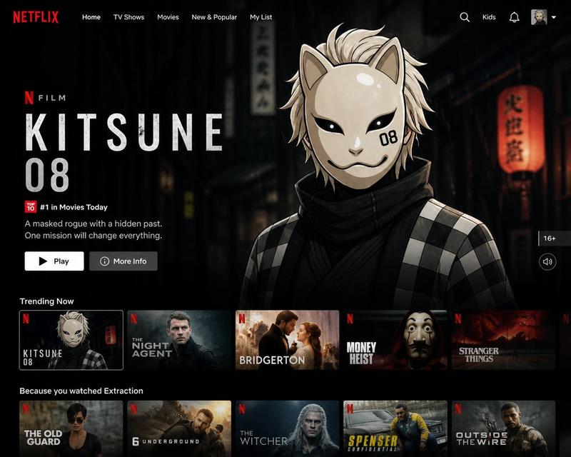 Netflix 首页 UI 生成器